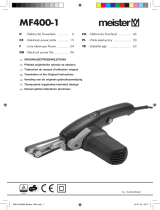 Meister MF400-1 Translation Of The Original Instructions