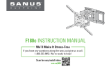 Sanus F180c Manuel utilisateur