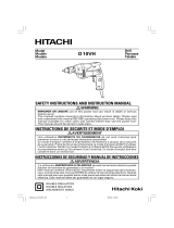 Hitachi D 10VH Drill Safety Instructions And Instruction Manual