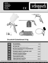 Scheppach Druckluft Werkzeugset, 8-teilig Manuel utilisateur