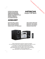 Hitachi AXM649BT Le manuel du propriétaire