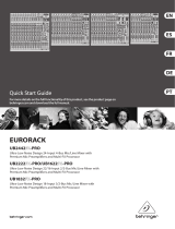 Behringer EURORACK UB2222FX-PRO Guide de démarrage rapide