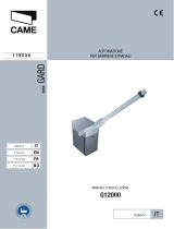 CAME GARD series Guide d'installation