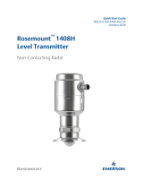 Rosemount 1408H Non-Contacting Radar Level Transmitter Guide de démarrage rapide