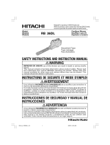 Hitachi RB 36DL Safety Instructions And Instruction Manual