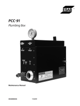 ESAB PCC-91 Plumbing Box Manuel utilisateur
