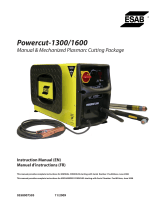 ESAB Powercut-1300/1600 Manuel utilisateur