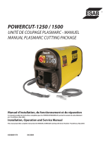 ESAB Powercut-1250 / 1500 Plasmarc Cutting Package Manuel utilisateur