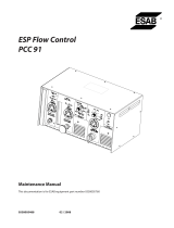 ESAB ESP Flow Control PCC 91 Manuel utilisateur