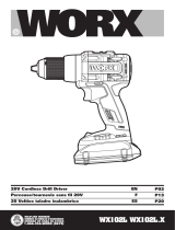 Worx WX102L 20V Nitro Power Share Brushless Cordless  Le manuel du propriétaire