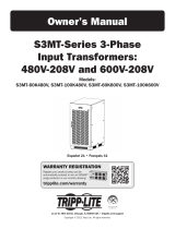 Tripp Lite S3MT-Series 3-Phase 480V-208V and 600V-208V Input Transformers Le manuel du propriétaire