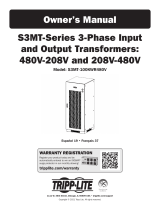 Tripp Lite S3MT-Series 3-Phase 480V-208V Input and 208V-480V Output Transformers Le manuel du propriétaire