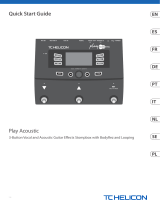 TC HELICON PLAY ACOUSTIC Mode d'emploi