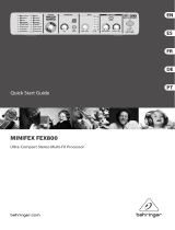 Behringer MINIFEX FEX800 Guide de démarrage rapide