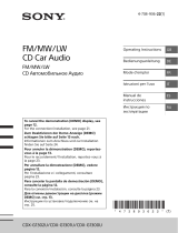 Sony CDX-G1300U Le manuel du propriétaire