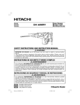 Hitachi DH40MRY - 1-9/16 Inch EVS SDS-Max Rotary Demolition Hammer Manuel utilisateur