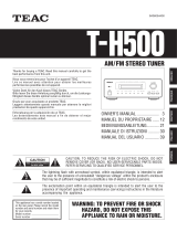 TEAC T-H500 Le manuel du propriétaire