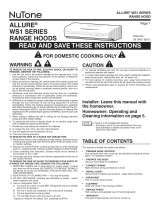 NuTone ALLURE WS1 SERIES Instructions Manual