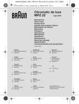 Braun MPZ 22 Le manuel du propriétaire