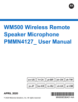 Motorola WM500 Manuel utilisateur