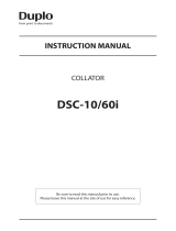 Duplo DSC-10/60i Manuel utilisateur