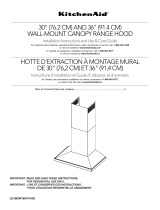 KitchenAid 30″ & 36″ Wall-Mount Canopy Range Hood Manuel utilisateur