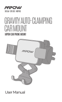 Mpow Gravity Auto-Clamping Car Mount Manuel utilisateur