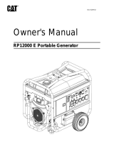 CAT RP12000 E Portable Generators Manuel utilisateur