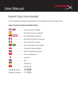HyperX Cloud Core Headset Manuel utilisateur