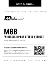 Mee Audio M6B Wireless In-Ear Stereo Headset Manuel utilisateur