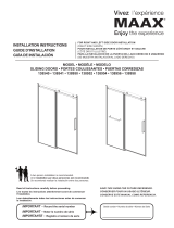 MAAX 134954-900-084-000 Halo Pro Sliding Door Guide d'installation