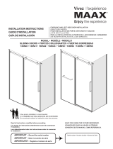 MAAX 134957-900-084-000 Halo Pro Sliding Door Guide d'installation