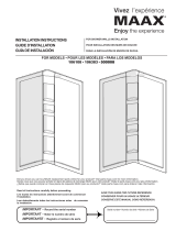 MAAX 106108-000-001 3-piece acrylic wall set Guide d'installation