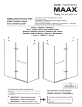 MAAX 139583-900-084-000 Reveal Sleek 71 Return Panel for 36 in. Base Guide d'installation