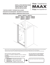 MAAX 105420-900-084-000 Madono Pivot Shower Door 24 ½-26 ½ x 67 in. 6 mm Guide d'installation
