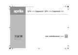 APRILIA ETV MILLE CAPONORD - ETV MILLE CAPONORD ABS Le manuel du propriétaire
