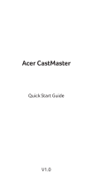 Acer CastMaster(WPS1-H_WPT1-H) Guide de démarrage rapide