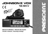 PRESIDENT JOHNSON II VOX 12/24 V Le manuel du propriétaire