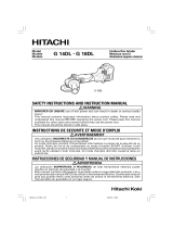 Hitachi G18DL - 18V Cordless Lithium Ion HXP 4-1/2" Grinder Manuel utilisateur