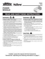 NuTone PM44 Instructions Manual