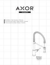 Axor 16582001 Semi-Pro Kitchen Faucet 2-Spray, 1.75 GPM Guide d'installation