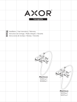 Axor 16561001 2-Handle Wall-Mounted Tub Filler with Cross Handles and 1.8 GPM Handshower Assembly Instruction
