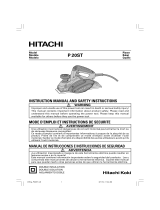 Hitachi P20ST Instruction Manual And Safety Instructions