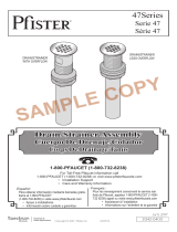 Pfister T47-7GLK Specification and Owner Manual