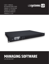 LD Systems LDCURV500I Managing Software Manuel utilisateur
