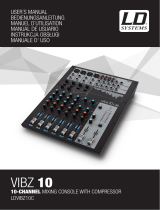 LD Systems VIBZ 10 PA Mixer Le manuel du propriétaire