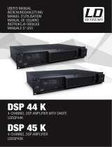 LD Systems DSP44K 4-Channel DSP Amplifier Manuel utilisateur