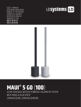 LD Systems Maui5 GO 100 Battery Powered Column PA System - White Le manuel du propriétaire