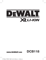 DeWalt XR Li-Ion DCB118 Manuel utilisateur