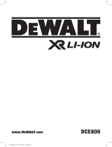DeWalt DCE800 Manuel utilisateur